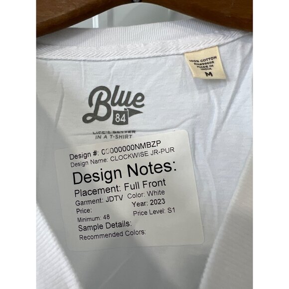 Blue 84 Purdue University Short Sleeve Graphic T Shirt Women M White Cotton NEW - Picture 3 of 6